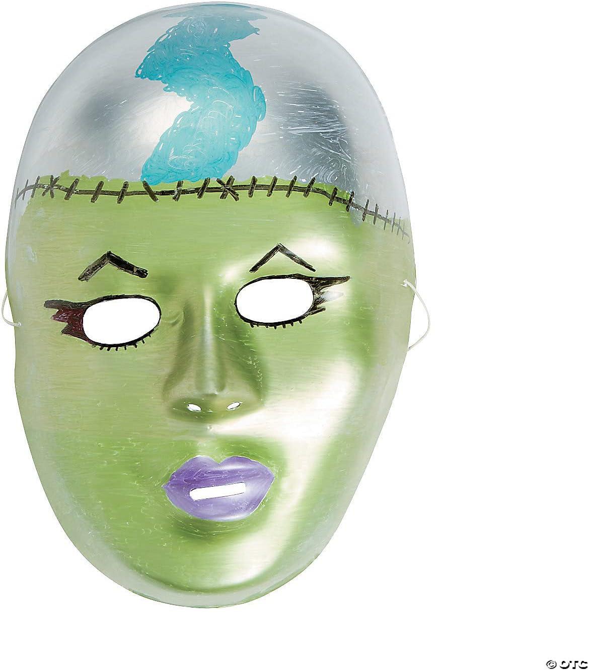 image:imageDIY White Plastic Face Masks 6 x 9 Pack of 12 Ideal for Mardi Gras amp ClownThemed Parties