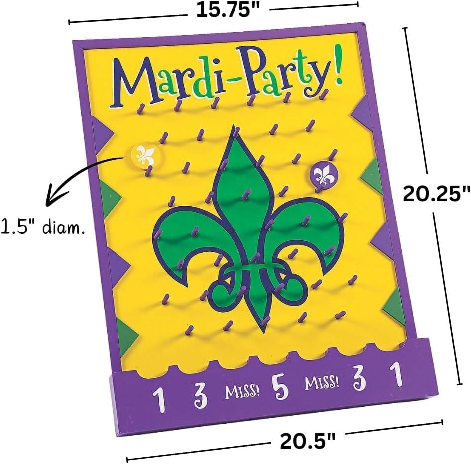 image:imageFun Express Mardi Gras Disc Drop Game Party Supplies