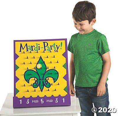 image:imageFun Express Mardi Gras Disc Drop Game Party Supplies