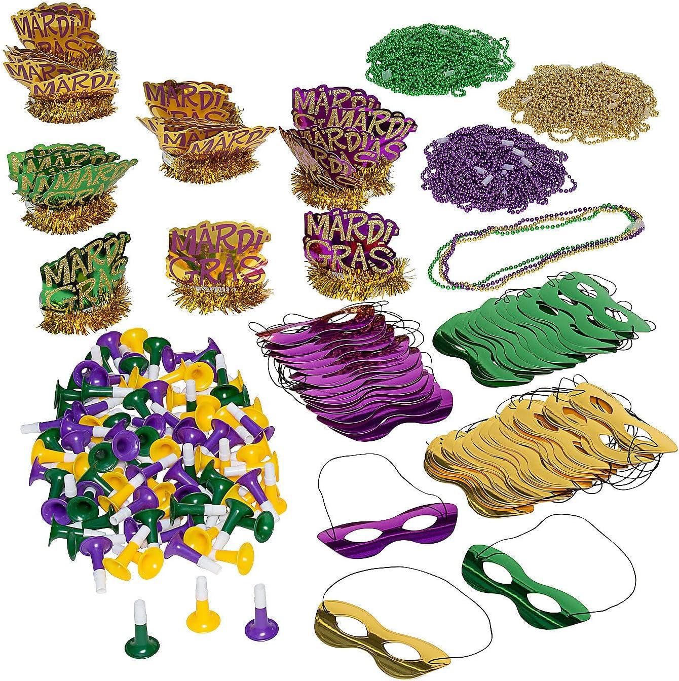image:imageFun Express Mardi Gras Party Kit for 100 Guests