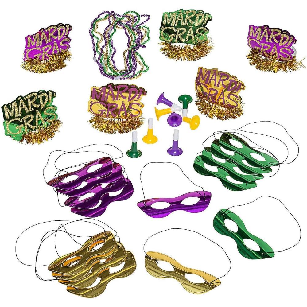 image:imageFun Express Mardi Gras Party Kit for 100 Guests