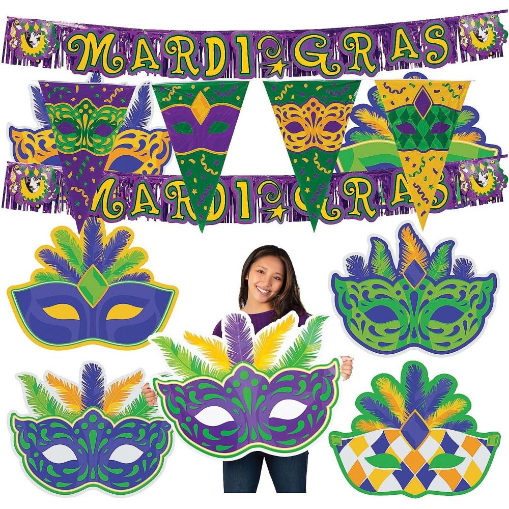 image:imageFun Express Value Mardi Gras Decorating Kit 9 Pc