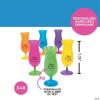 14 oz. Bulk Personalized Mardi Gras Reusable Plastic Hurricane Glasses – 48 Pc.