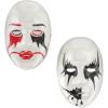 DIY White Plastic Face Masks (6″ x 9″, Pack of 12) – Ideal for Mardi Gras & Clown-Themed Parties