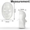 DIY White Plastic Face Masks (6″ x 9″, Pack of 12) – Ideal for Mardi Gras & Clown-Themed Parties