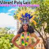 Fun Express – Mardi Gras Tri-Color Poly Leis for Mardi Gras – Apparel Accessories – Luauwear – 12 Pieces