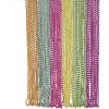Fun Express – Metallic Neon Beaded Necklaces – Jewelry – Mardi Gras Beads – Mot Round – 48 Pieces