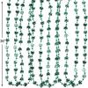 Fun Express – Mini Shamrock And Bead Necklace for St. Patrick’s Day – Jewelry – Mardi Gras Beads – Mot Shaped – St. Patrick’s Day – 12 Pieces