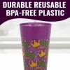 Fun Express 6 3/4″ 30 oz. Mardi Gras Crown & Mask Reusable Plastic Tumblers – 12 Pieces