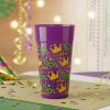 Fun Express 6 3/4″ 30 oz. Mardi Gras Crown & Mask Reusable Plastic Tumblers – 12 Pieces