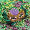 Fun Express Mardi Gras Feather Mask Assortment for Costume Accessories – 12 Pieces