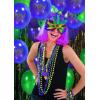 Fun Express Mardi Gras Feather Mask Assortment for Costume Accessories – 12 Pieces