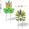 Fun Express Mardi Gras Fleur de Lis Sidewalk Signs – 6 Pieces