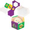 Fun Express Mardi Gras Hexagon Favor Boxes with Window, 12 Piece