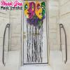 Fun Express Mardi Gras Mask Fringe Doorway Curtain (34.25 in Wide 8 feet Long) Party Decorations
