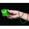 Fun Express Set of 12 Pieces Shot Glass Bead Necklaces, Holds 1 oz, St. Patrick’s Day and Mardi Grad Party Supplies, Green