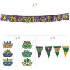 Fun Express Value Mardi Gras Decorating Kit – 9 Pc