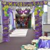 Mardi Gras Metallic Fringed Banner (7 feet long) Mardi Gras Party Decor