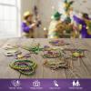 Mardi Gras Photo Booth Props – 12 Pack Party Stick Props with Masks, Crowns & Fun Accessories for Mardi Gras Parties, Carnivals, Parades, Celebrations, Photobooths & Festive Event Decorations