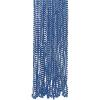 Fun Express – Blue Metallic Beads Necklace (33″)(4dz) – Jewelry – Mardi Gras Beads – Mot Round – 48 Pieces