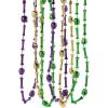 Fun Express 30″ Bulk 48 Pieces Metallic Mardi Gras Voodoo Bones Plastic Beaded Necklaces