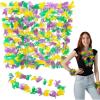 Fun Express 36″ x 2 1/2″ Bulk 50 Pieces Purple, Green & Yellow Mardi Gras Fleur de Lis Leis