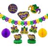 Fun Express Mardi Gras Decor Kit – Party Decor – 10 Pieces