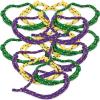 Fun Express Mardi Gras Friendship Bracelet for Jewelry – 72 Pieces