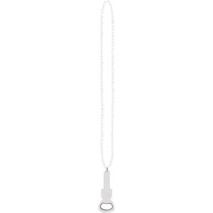 Fun Express – White Spirit Beads W/bottle Opener – Jewelry – Mardi Gras Beads – Misc Mardi Gras Beads – 1 Piece