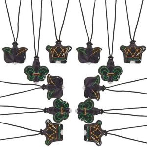 Fun Express MARDI GRAS LIGHT UP NECKLACES – Jewelry – 12 Pieces