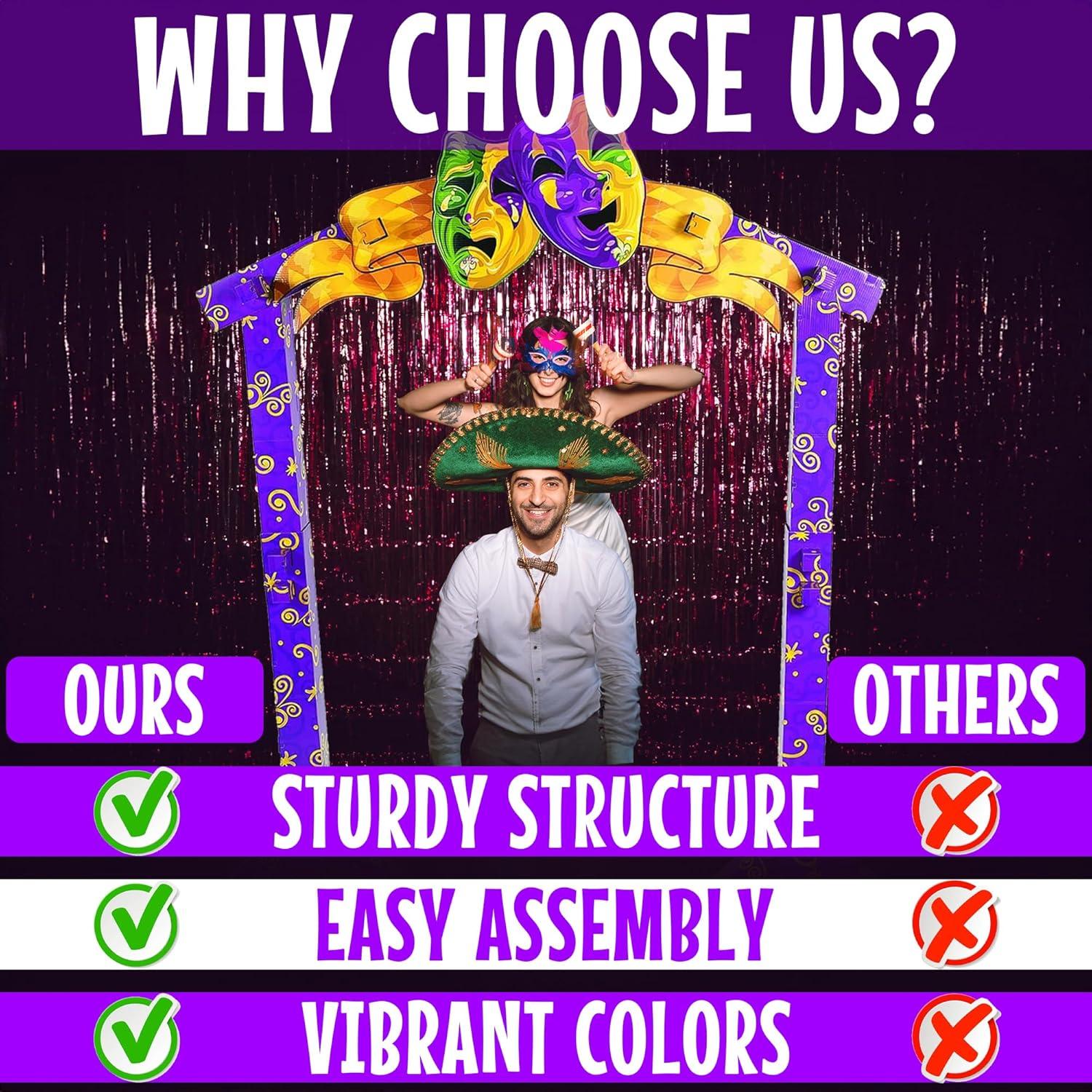 image:imageFun Express 3D Bourbon Street Arch Way for Mardi Gras Party Decor Large Decor 1 Piece