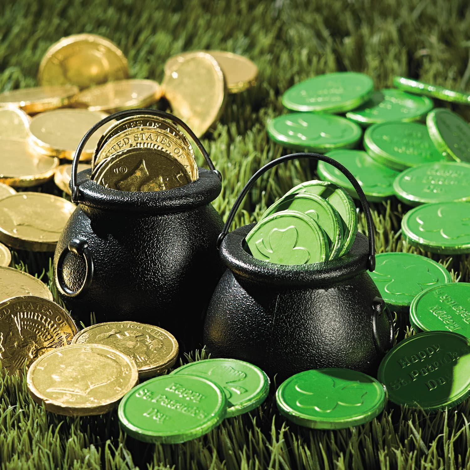 image:imageFun Express Bulk Candy Kettles Cauldrons 144 Pieces Halloween St Patricks Day or Witches and Wizards Party Favors