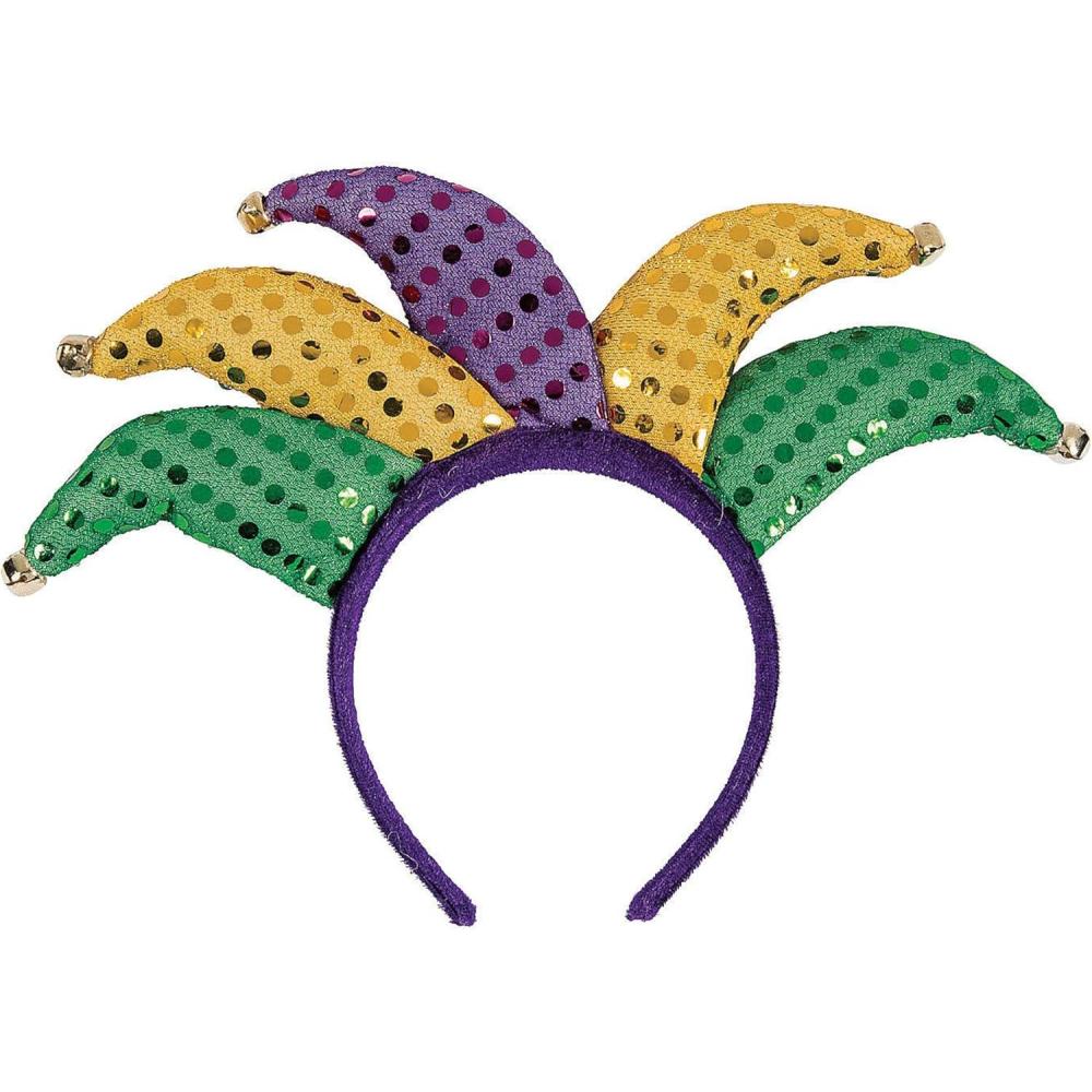 image:imageFun Express Mardi Gras Jester Headbands