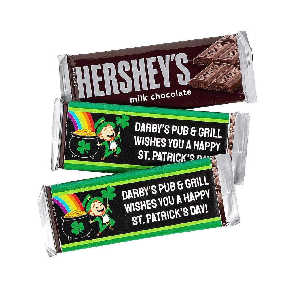 image:imageFun Express Personalized St Patricks Day Candy Bar Sticker Labels  12 Pieces