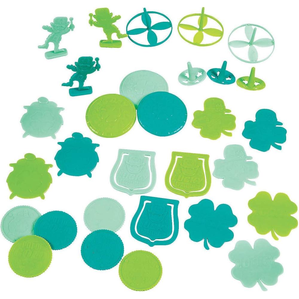 image:imageFun Express ST Patricks Day Mini Toy Assortment Bulk Pack of Assorted Plastic Toys for Party Favors and Celebrations 100 Pieces