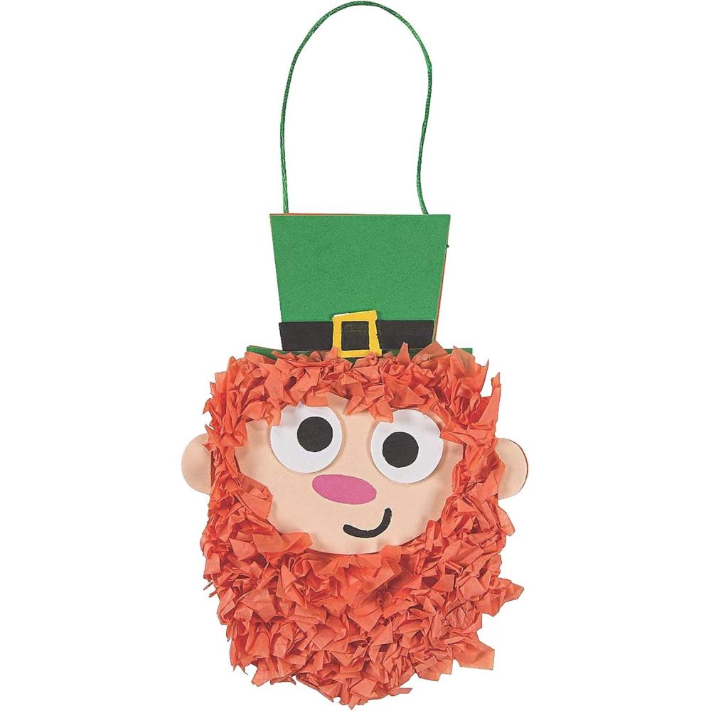 image:imageLeprechaun Crinkle Tissue Sign Craft Kit Makes 12 St Patricks Day Crafts for Kids and Fun Home Activities