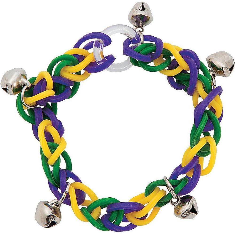 image:imageMardi Gras Fun Loop Bracelets with Bells