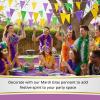 Fun Express – Mardi Gras Pennant for Mardi Gras – Party Decor – Hanging Decor – Pennants – Mardi Gras – 1 Piece