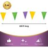 Fun Express – Mardi Gras Pennant for Mardi Gras – Party Decor – Hanging Decor – Pennants – Mardi Gras – 1 Piece