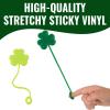 Fun Express 2″ x 8″ St. Patrick’s Day Sticky Shamrocks on a Ring – 12 Pieces