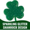 Fun Express 2″ x 8″ St. Patrick’s Day Sticky Shamrocks on a Ring – 12 Pieces