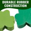 Fun Express 3/4″ Mini St. Patrick’s Day Shamrock-Shaped Rubber Eraser Pencil Toppers – 24 Pieces