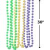 Fun Express GID MARDI GRAS BEADS – Jewelry – 48 Pieces