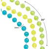 Fun Express Glow in the Dark Bead Necklaces – Bulk Set of 24 – Mardi Gras Supples – Jewelry