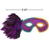 Fun Express MARDI GRAS ELEGANT MASKS – Apparel Accessories – 12 Pieces