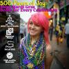 Fun Express Mardi Gras Beads Bulk 500 Piece Mega Assortment – Premium Party Accessories for Women & Kids | Gold Silver Purple Green Beaded Necklaces for Celebrations, Parades & Costume Events