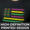 Fun Express Mardi Gras Flag Adult’s T-Shirt – XL