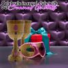Fun Express Mardi Gras Molded Crown Goblets – 1 dozen
