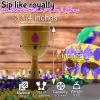 Fun Express Mardi Gras Molded Crown Goblets – 1 dozen