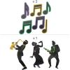 Fun Express Mardi Gras Musical Decorating Kit – 15 Pc